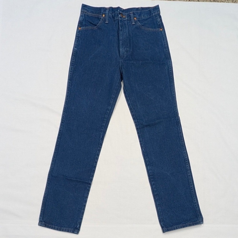 Wrangler Cowboy Cut Slim Fit Jeans 936PWD Dark Wash Denim 32x34 Mens Indigo